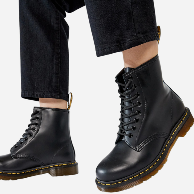 Жіночі берці високі Dr. Martens 1460 Smooth 11822006 40 Чорні (0800090796384) - зображення 2