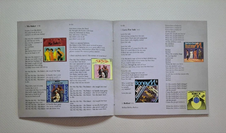 Boney M – Love For Sale (1977) Audio CD (импорт, буклет) - изображение 6