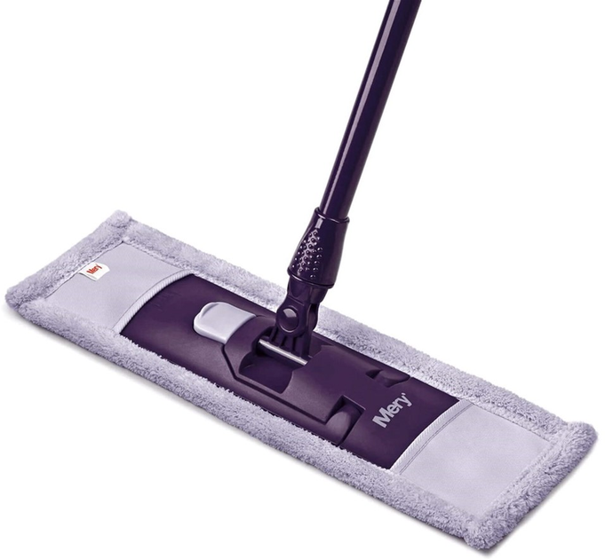 Mop plaski Mery z mikrofibry z teleskopowym kijem (8411287300257) - obraz 3