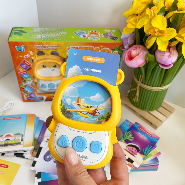 Навчальний картридер Жирафа Всезнайко 30317 WToys Українька