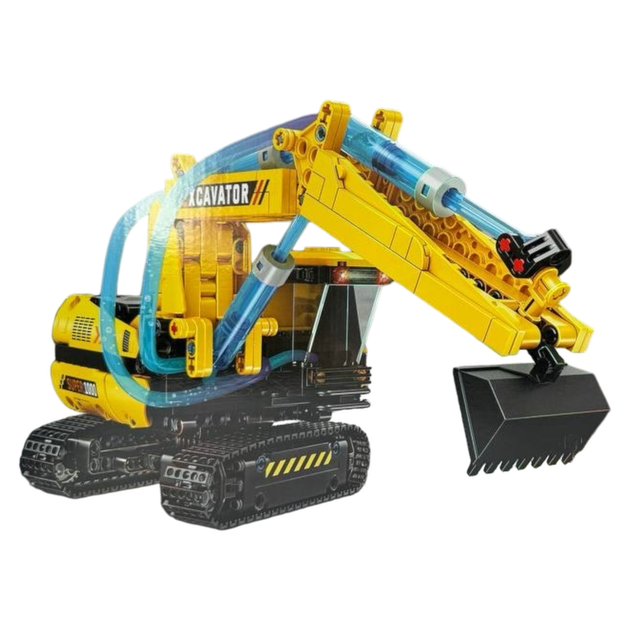 Конструктор FC 9220 (18) Экскаватор, 554 детали, гидравлический механизм, в коробке - Фото 2 Конструктор FC 9220 (18) Экскаватор, 554 детали, гидравлический механизм, в коробке - изображение 2