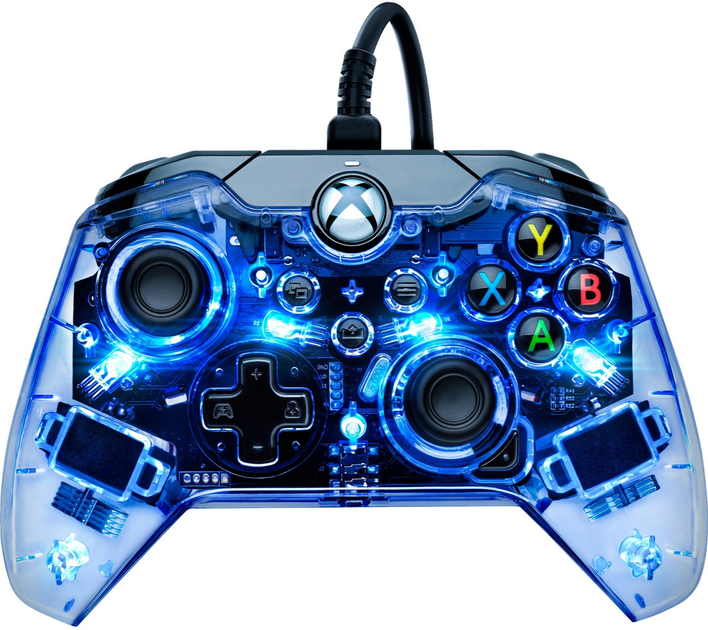 Kontroler przewodowy PDP Afterglow Prismatic do Xbox Series/Xbox One/PC Transparent-Blue (049-005-EU) - obraz 1