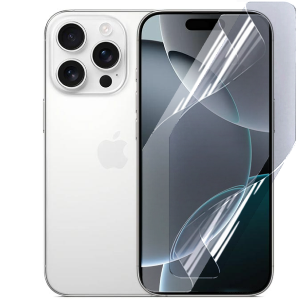 Протиударна гідрогелева плівка Hydrogel Film для Apple iPhone 16 Pro, Transparent - Фото 1 Протиударна гідрогелева плівка Hydrogel Film для Apple iPhone 16 Pro, Transparent - зображення 1