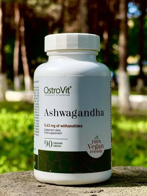 Ашвагандха OstroVit Ashwagandha 90 tab - зображення 3