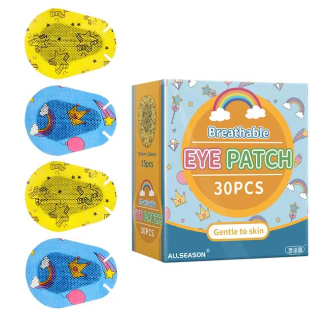 Детский пластырь для глаз Adhesive eye patch Dreams окклюдер офтальмологический корректор косоглазия у детей 30 шт (91549402) - изображение 1