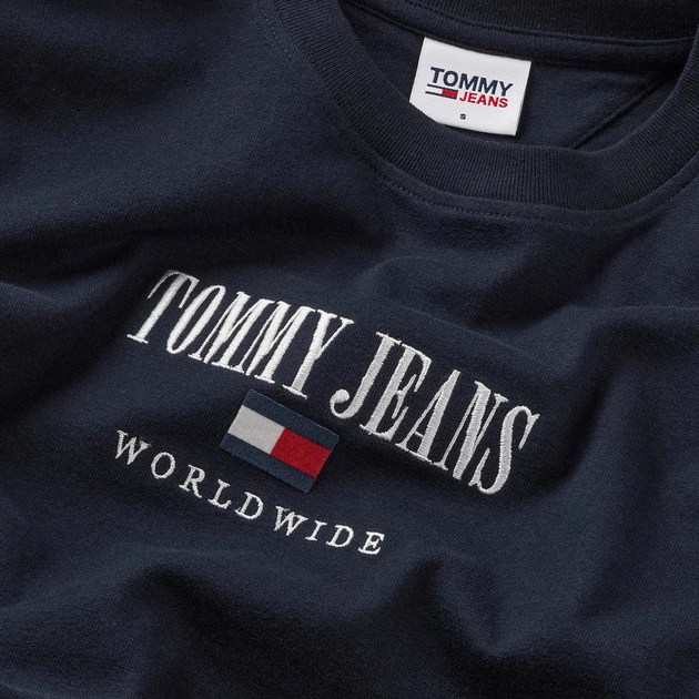 Футболка жіноча Tommy Jeans DW0DW16154-DW5 M Блакитна (8720644428269) - зображення 8