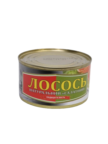 Лосось натуральный «Салатный» Рыбацкая Артель 230 г - Фото 1 Лосось натуральный «Салатный» Рыбацкая Артель 230 г - изображение 1