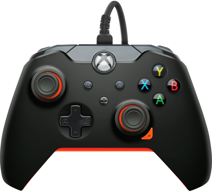 Дротовий геймпад PDP Atomic для Xbox Series/Xbox One/PC Black-Orange (049-012-GO) - зображення 1