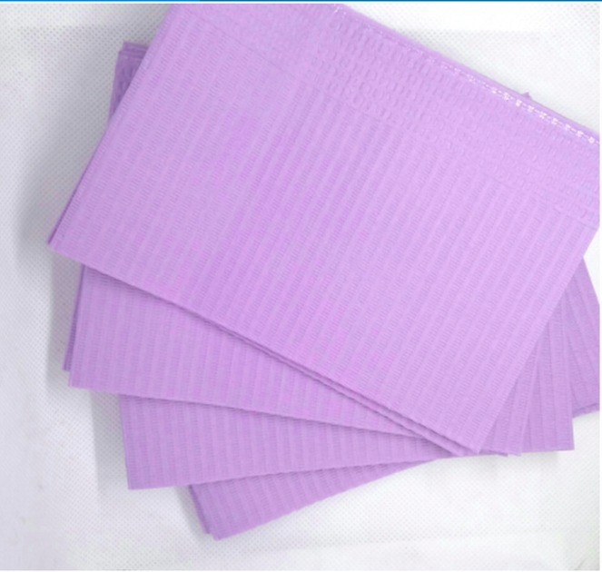 Нагрудники стоматологічні, тришарові, серветки BLACKSEAMED™, Lavender, 10 шт - Фото 1 Нагрудники стоматологічні, тришарові, серветки BLACKSEAMED™, Lavender, 10 шт - зображення 1