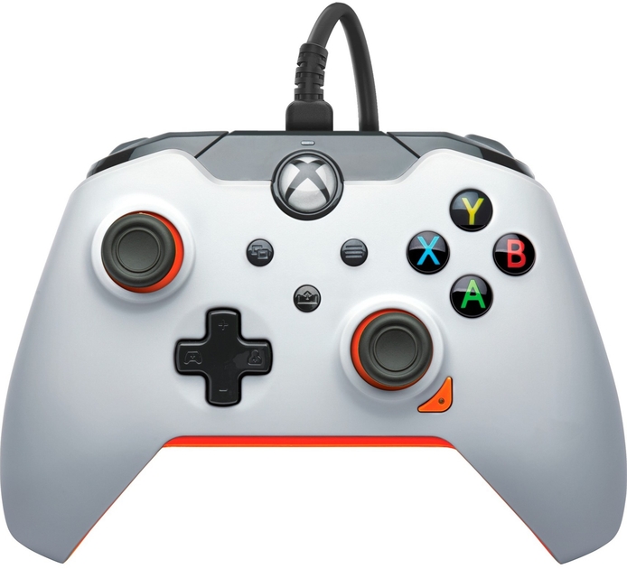 Дротовий геймпад PDP Atomic для Xbox Series/Xbox One/PC White-Orange (049-012-WO) - зображення 1