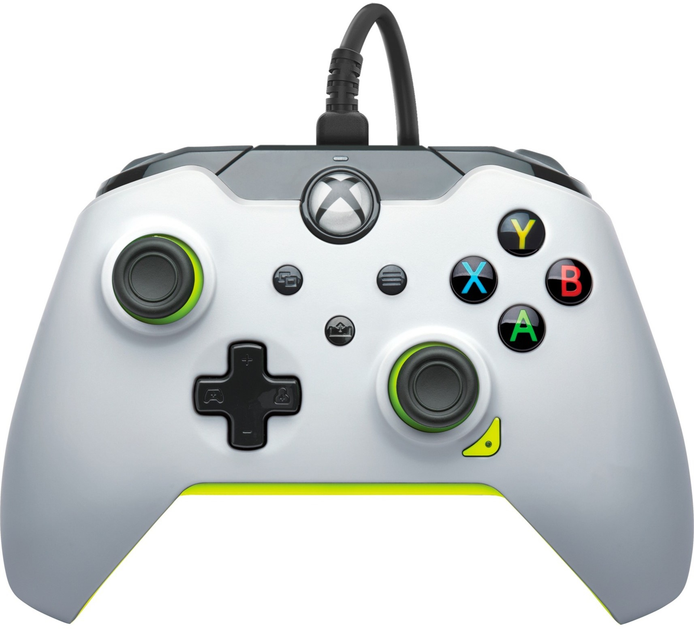 Kontroler przewodowy PDP Electric do Xbox Series/Xbox One/PC White-Green (049-012-WY) - obraz 1