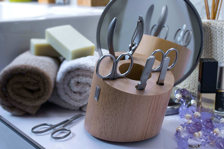 Pojemnik do przechowywania przyborów do manicure Artelegno z drewna bukowego (8053251181068) - obraz 3