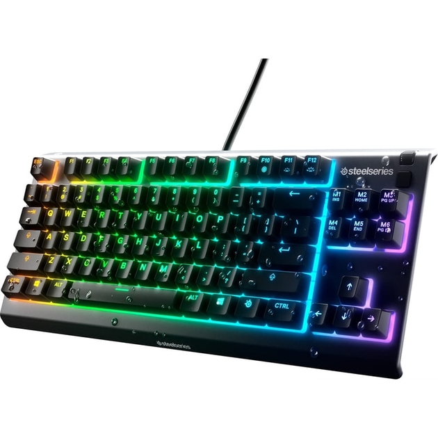 Дротова механічна ігрова клавіатура SteelSeries Apex 3 TKL UA RGB USB Black (64831) - зображення 1