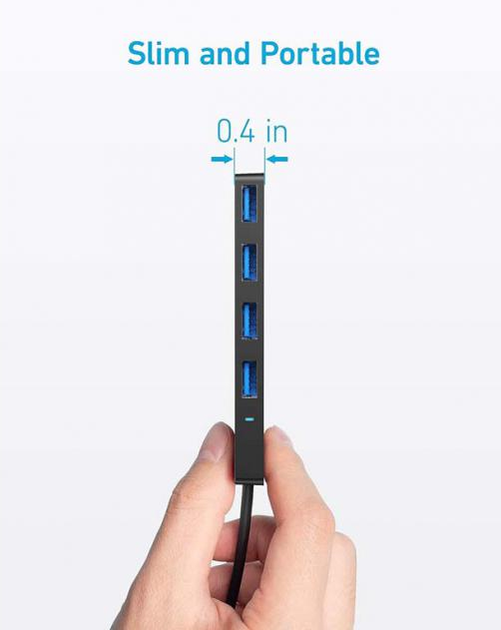 Перехідник Anker PowerExpand Direct 4-in-1 USB-C PD Media Hub USB Type-C - USB Type-A 0.3 м чорний - изображение 4