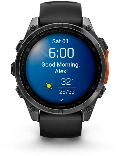 Смарт-часы Garmin fenix 8 47mm AMOLED Slate Gray with Black Silicone Band (010-02904-00) - изображение 6