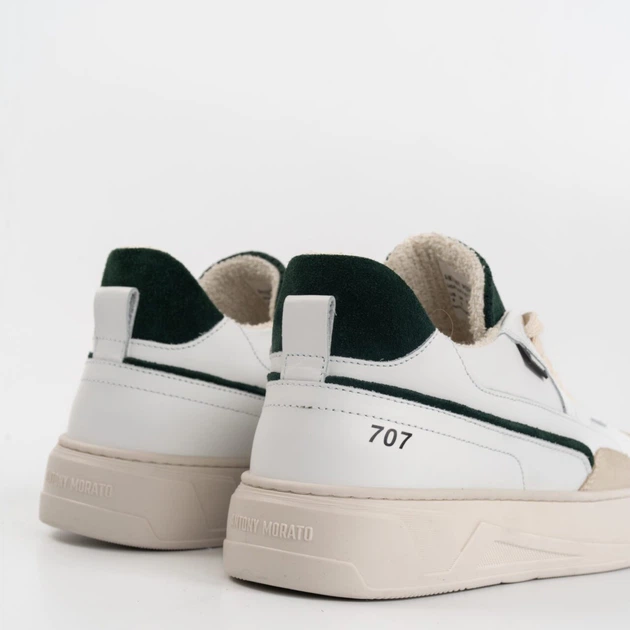 Sneakersy męskie skórzane Antony Morato MMFW01612LE300001-4076 45 Biały/Beżowy (8052136480760) - obraz 3