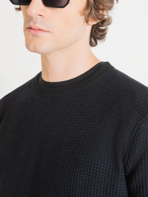 Джемпер чоловічий Antony Morato MMSW01314YA400141-7106 S Темно-синій (8052136336777) - зображення 3