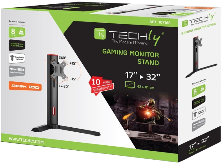Кронштейн для монітора TECHly 17-32" (8051128107166) - Фото 10 Кронштейн для монітора TECHly 17-32" (8051128107166) - зображення 10