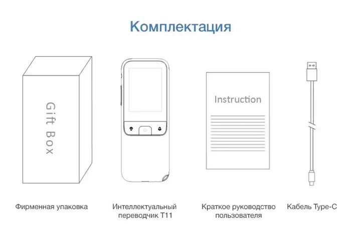 Голосовий перекладач LEORY T11 WI-FI 138 мов,без інтернету 1500 мА·год - зображення 8