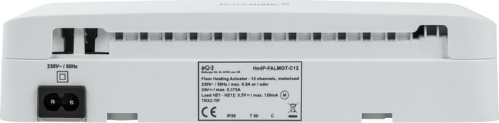Kontroler przewodowy Homematic IP Floor heating controller – 12-channel, motorised (HmIP-FALMOT-C12) - obraz 7