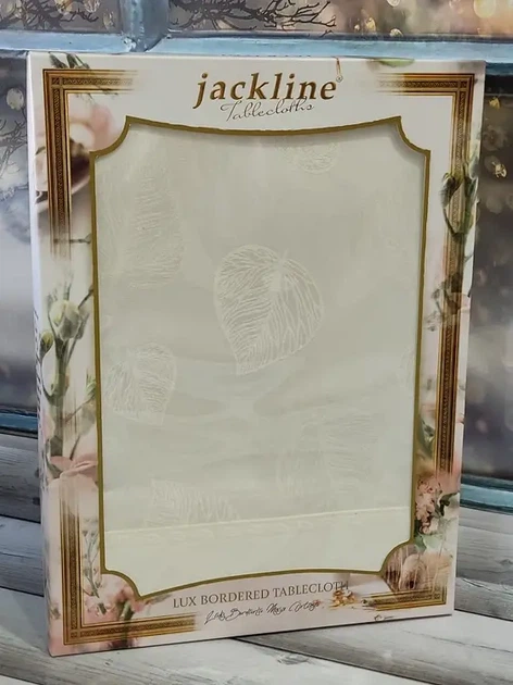 Скатерть водоотталкивающая Jackline LUX BORDERED 160х220см - Фото 2 Скатерть водоотталкивающая Jackline LUX BORDERED 160х220см - изображение 2