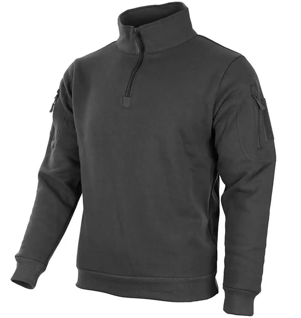 Кофта Mil-Tec Tactical Sweatshirt Толстовка Tactical Black 11472502 размер XL - изображение 1