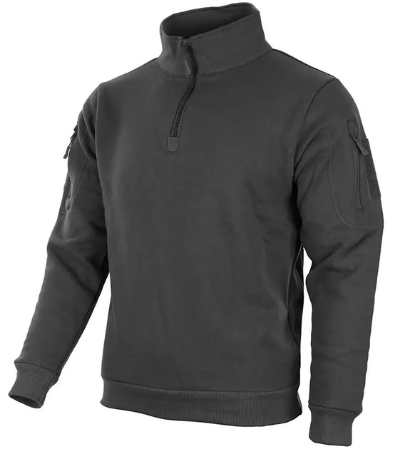 Сорочка Mil-Tec Tactical Sweatshirt Толстовка Black 11472502 розмiр 3XL - зображення 1