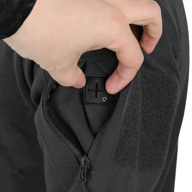 Кофта тактична Чорна Mil-Tec Tactical Sweatshirt 11472502 - М - зображення 8