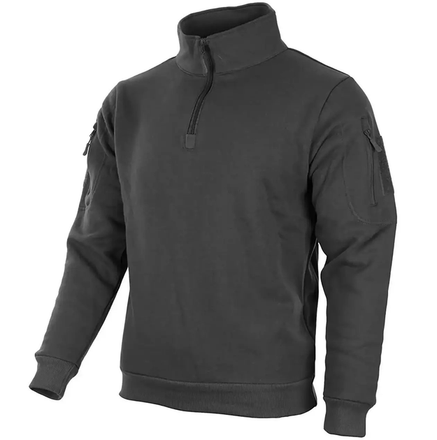 Кофта Mil-Tec Tactical Sweatshirt Толстовка Tactical Black 11472502 размер XS - изображение 1