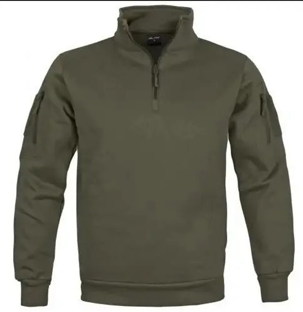 Кофта Mil-Tec Tactical Sweatshirt Толстовка Tactical Olive 11472512 розмір S - зображення 1