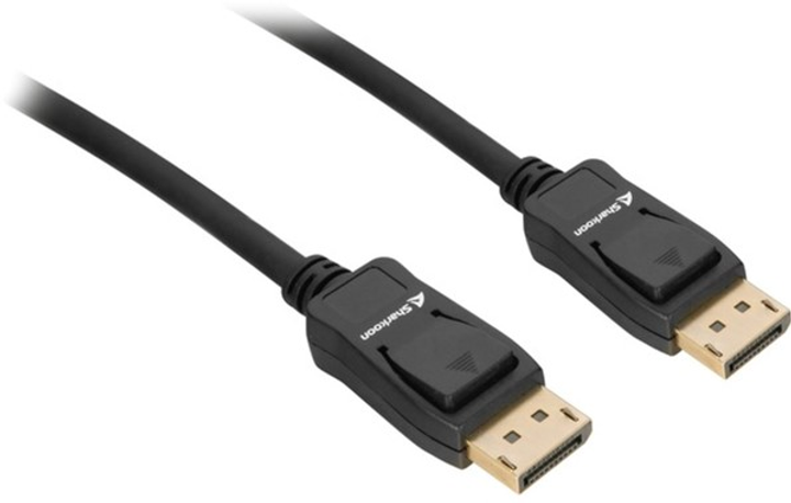 Kabel Sharkoon DisplayPort - DisplayPort 1.4 8K M/M 3 m Black (4044951036127) - obraz 1