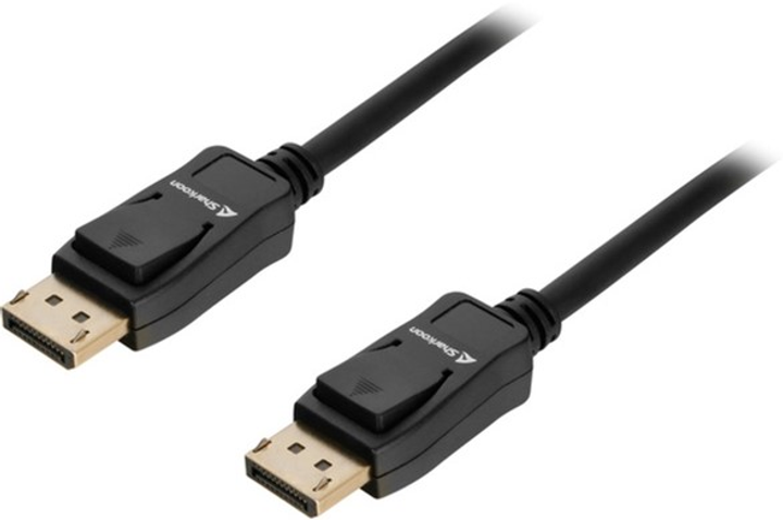 Kabel Sharkoon DisplayPort - DisplayPort 1.4 8K M/M 5 m Black (4044951036134) - obraz 2