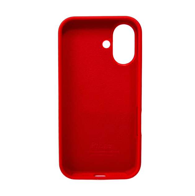 Защитный чехол-накладка Silicone Full Case AA Open Cam для Apple iPhone 16 Red (FullOpeAAi16-11) - изображение 2