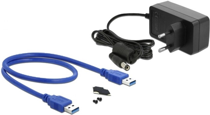 Зовнішня кишеня Delock для 3.5″ SATA HDD SuperSpeed USB 3.1 Gen 1 Type-A Black (42612) - зображення 3