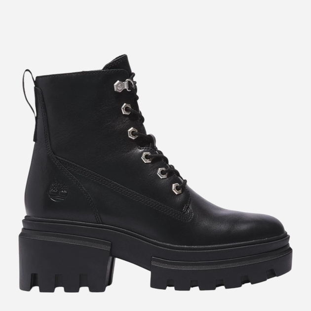 Botki damskie skórzane Timberland Everleigh TB0A41S70151 39 (8US) 25 cm Czarne (196013824693) - obraz 1