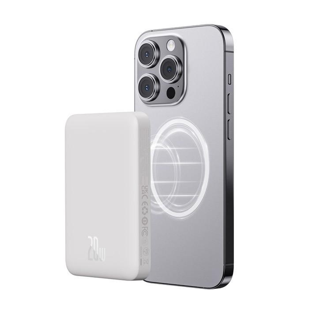 Повербанк с беспроводной зарядкой MagSafe Baseus Magnetic Mini Air ...