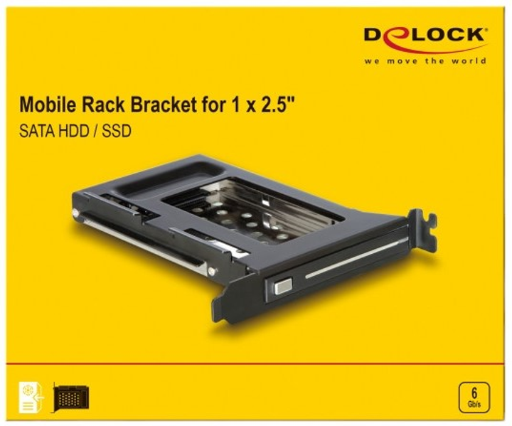 Kieszeń wewnętrzna Delock do HDD 1 x 2.5″ SATA (47192) - obraz 7