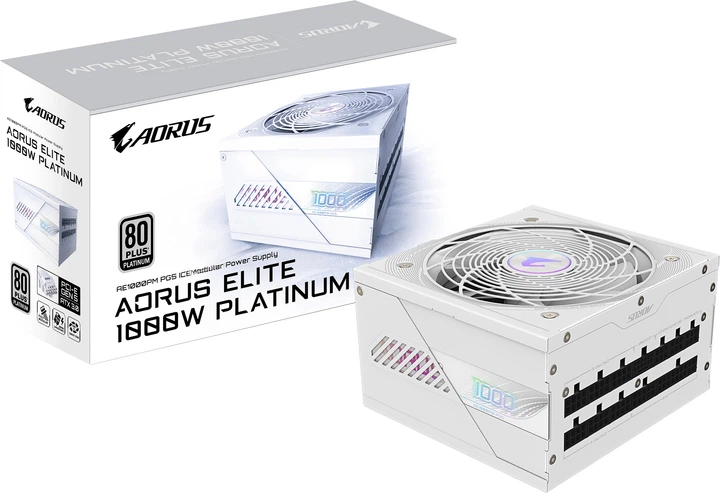 Блок живлення Gigabyte AORUS ELITE P1000W 80+ Platinum White (GP-AE1000PM PG5 ICE) - зображення 7