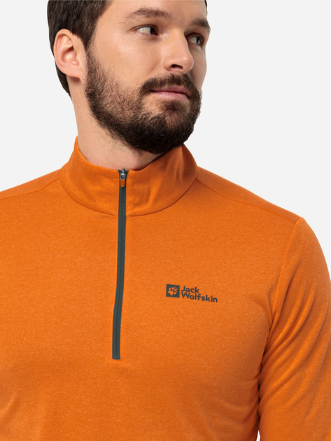Bluza sportowa męska nierozpinana Jack Wolfskin Sky Thermal Hz M 1808771-3981 L Pomarańczowa (4064993858310) - obraz 3