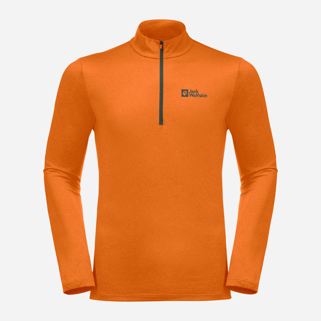 Bluza sportowa męska nierozpinana Jack Wolfskin Sky Thermal Hz M 1808771-3981 S Pomarańczowa (4064993858297) - obraz 4