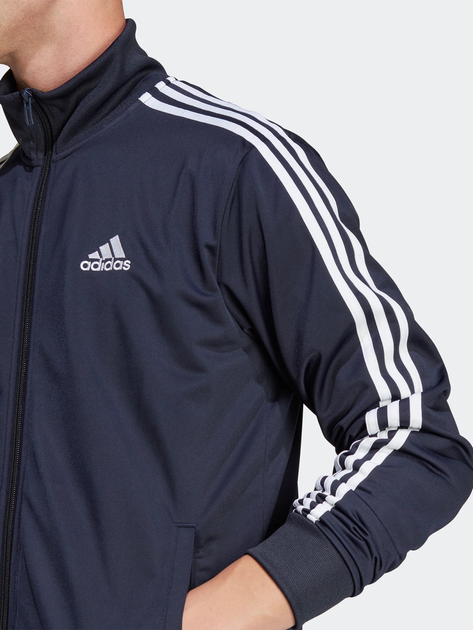 Komplet sportowy męski (bluza bez kaptura + spodnie) adidas HZ2220 S Granatowy (4066745439013) - obraz 4