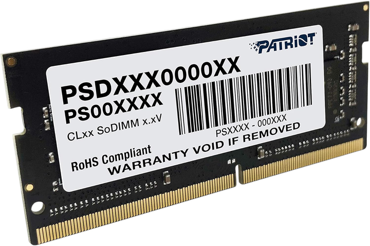 Оперативна пам'ять Patriot SO-DIMM DDR4-3200 16384MB PC4-25600 (7D4932AE0HVC8B3) - зображення 2