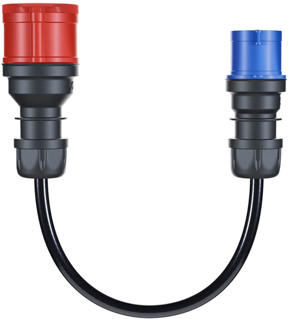 Adapter do samochodu elektrycznego go-e Gemini flex 22 kW CEE32 Red na CEE16 Blue (CH-04-01) - obraz 1