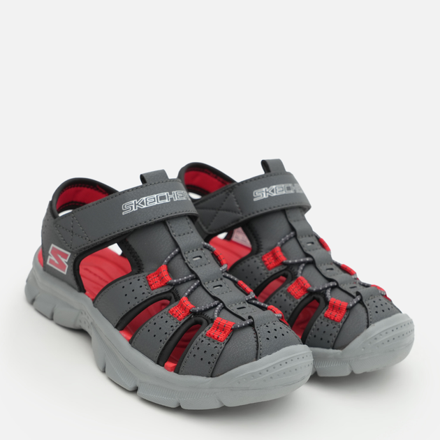 Детские спортивные сандалии для мальчика Skechers 406521L CCRD 32 Серые (197627804514) 
