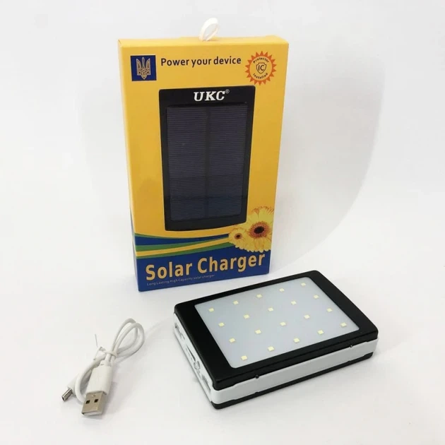 Портативное зарядное устройство Power Bank UKC Solar Charger 50000 mAh - изображение 7