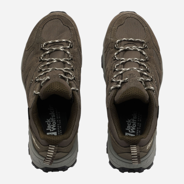 Чоловічі кросівки для трекінгу з мембраною Jack Wolfskin Vojo Tour Texapore Low M A62070_5719 45 Зелені (4064886367967) - зображення 6