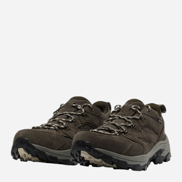 Чоловічі кросівки для трекінгу з мембраною Jack Wolfskin Vojo Tour Texapore Low M A62070_5719 40.5 Зелені (4064886367776) - зображення 4