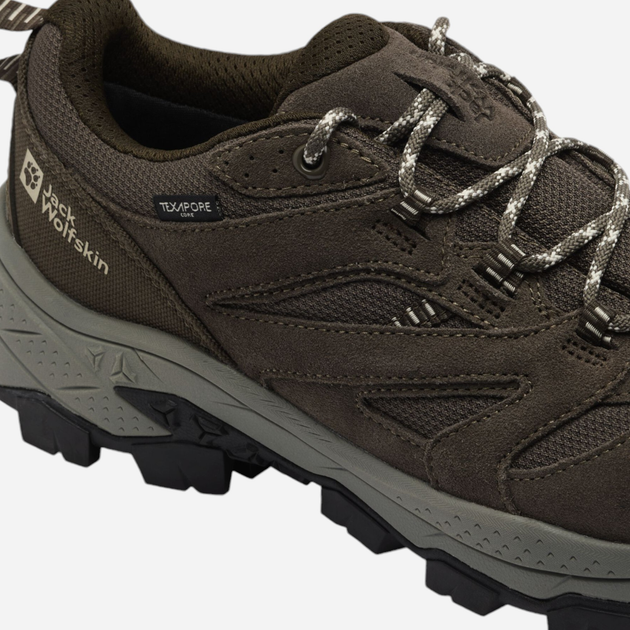 Чоловічі кросівки для трекінгу з мембраною Jack Wolfskin Vojo Tour Texapore Low M A62070_5719 40.5 Зелені (4064886367776) - зображення 8