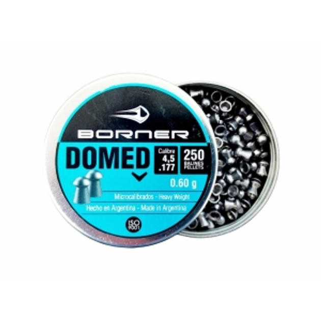 Пули Borner Domed, 4,5 мм, 0,6 гр 250 шт - изображение 1