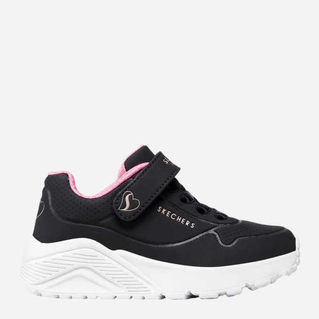 Buty sportowe dziecięce dla dziewczynki Skechers Uno Lite 310451L 27.5 Czarne (195204055182) - obraz 1